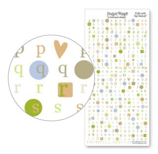 Heidi Grace Designs - Day Dreamer Pocket Rub On Letters  (sold in 3's)